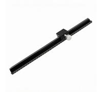 Amagogo Deslizante de Laboratorio Etapa Lineal Manual Mesa de Traslación con Rueda Moleteada Movimiento Suave y Escalas en la Base Cuerpo Metálico Negro Apta, LWX40-L500
