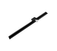 Amagogo Deslizante de Laboratorio Etapa Lineal Manual Mesa de Traslación con Rueda Moleteada Movimiento Suave y Escalas en la Base Cuerpo Metálico Negro Apta, LWX40-L400