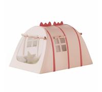 Amagogo Dinosaurio para Niños con Diseño Adorable y Mecanismo de Apertura Automática Hecha de Tela Oxford Resistente Adecuada para Juegos en Interiores Exteriores Playa, Rosa, S D