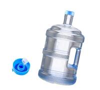 Amagogo Dispensador de Agua Botella Tanque de Agua Transparente portátil portátil de Agua Redonda Cubierta de Agua embotellada Recipiente de Almacenamiento de, 5l