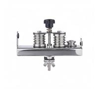 Amagogo Enrollador de Hilo de Pesca Devanador Soporte Bobinador Estación Función Control Uniforme Material Inoxidable Adecuado para Preparación Pesca Banco Tienda de Artículos, Silver