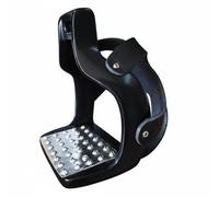 Amagogo Estribo de Acero Inoxidable de Aluminio Fundido con Jaula de Punta y Pedal Antideslizante Adecuado para Práctica de, Array, Negro, Con Cubierta Protectora De PU