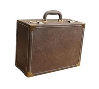 Amagogo Estuche de viaje para barbería, con cerradura de código, ligero y portátil, multiusos, para salón de belleza, maquillador, MarrÓn