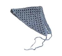 Amagogo Femenina Crochet Bandana Heavy Pélico Accesorios versátiles de cabello Fashion For Women Girls Decoration Bandana Knited Headscarf, Azul