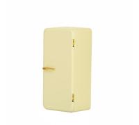Amagogo Frigorífico Miniatura Refrigerador Nevera Mueble de Cocina de Metal con Bisagras Reales y Manija Funcional Escala 1 12 Adecuado para Casas de Muñecas Dioramas Coleccionistas Fotografía