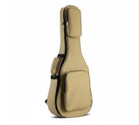 Amagogo Funda de Guitarra Bolsa Estuche Mochila Carcasa Acolchada con Tejido Oxford y Protección contra Golpes Adecuada para Músicos Rutas Cortas Cambios de, Beige, Caqui, 41 Pulgadas