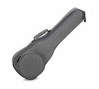 Amagogo Funda para Ukulele con Almohadilla Interna de Esponja Doble Correa Acolchada Frontal y Protección Contra Agua y Polvo Adecuada para Músicos de Escuela, Gris, 53 Cm