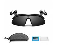 Amagogo Gafas de Golf Polarizadas Clip para Gorra Estructura de Doble Sujeción Protección Solar UVA UVB Cambio Rápido a Visión Despejada PC Adecuadas para Golf Bicicletas Caminatas Pesca Conducción
