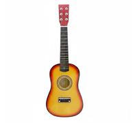 Amagogo Guitarra Infantil Mini Acústica Juguete de Madera Compacta Duradera de Cuerdas Adecuada para Ejercicios Musicales Escolares Juego Creativo Doméstico Presentaciones 23pulgadas