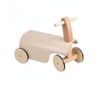 Amagogo Infantil de Aprendizaje Bicicleta de Equilibrio Juguete de Empuje de Madera para y Adecuado para Hogar Centros Infantiles Recorridos Cortos, Rosa