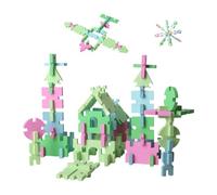 Amagogo Juego de Bloques de Madera con diseño de patrón, Juego de Bloques de construcción DIY, Juguete Educativo, Utilidad, interacción Entre Padres e Hijos,