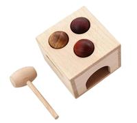 Amagogo Juego de Percusión Infantil Juguete de Madera Caja de Martillo Bolas para Golpear Refuerzo de Causa y Efecto Actividad Manual Sencilla Adecuado para Aprendizaje Temprano Hogar