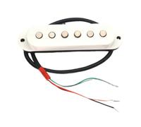Amagogo Juego de recogida de guitarra Alnico 5 Humbucker Pare 6 String Alnico 5 Pickup Neck Humbucker para el accesorio de guitarra eléctrica DIY, Blanco