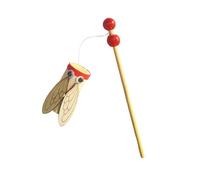 Amagogo Juguete Tradicional Chino de Madera con Forma de cigarra, generador de Ruido, Hecho a Mano, Educativo, Requiere ensamblaje, para niños de 3 a 14 años.