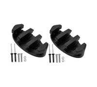 Amagogo Kit de 2 Abrazaderas Zig Cleat con Soportes para Cuerda de Nailon, Fácil Montaje con Tornillos, Accesorios para Kayak, Embarcaciones, Amarres Y Barcos