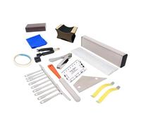 Amagogo Kit de herramientas de mantenimiento de guitarra Kits de herramientas de configuración de guitarra Herramienta de medición Kits de nivelación de