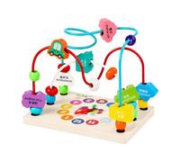 Amagogo Laberinto Abalorios Triple Trilhas Juguete Actividad con Base Resistente para Espacios Educativos, Tráfico