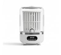 Amagogo Lavadora Portátil Mini Lavadora Centrífuga Compacta con Visor Transparente y Botones Bajo Consumo 3L Adecuada para Habitaciones Oficinas Viajes Cortos, White, 909 English