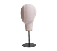 Amagogo Lienzo maniquí Head stand modelo de mesa estable soporte para soporte de listón de almacenamiento de sombrero de almacenamiento para salones de salón, Base Alta