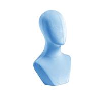 Amagogo Mannequin Head Manikin Head Model Estable Base Profesional Profesional Elegante Soporter Sombrero Pantalla para accesorios para el cabello de, Azul