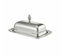 Amagogo Mantequera de Acero Inoxidable con Tapa Segura Bandeja Ordenada y Perilla de Agarre Recipiente para Que Evita y Exposición al Aire Diseño Compacto