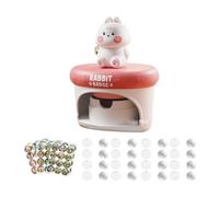 Amagogo Máquina para hacer insignias de botones, insignias de pin DIY, máquina para hacer botones, de prensa, perforadora de, para para organizaciones y, Conejo