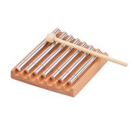 Amagogo Meditation Chime Wooden Chimes Instrumento de baño Instrumentos musicales CHIMES de Viento con mazo para la oficina de maestros de clase casa, 7 Tono