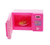 Amagogo Microondas de Juguete Plástico para Niños Simulación Cocina Miniatura con Pilas Adecuado para Juegos Educativos y Ambientación de Muñecas