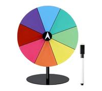 Amagogo Muelle del Premio Turntable Lucky Draw Roulette Roulette con Base Estable Editable Tabletop Fortune Wheel For Party Restaurant Pub, con Borrador