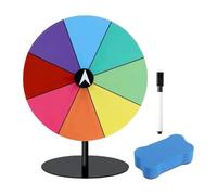 Amagogo Muelle del Premio Turntable Lucky Draw Roulette Roulette con Base Estable Editable Tabletop Fortune Wheel For Party Restaurant Pub, sin Borrador