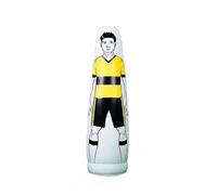 Amagogo Muñeco Inflable de Entrenamiento de Fútbol Fácil de Maniquí Oponente en PVC Figura Obstáculo y Cono de Apoyo Adecuado para Jugadores Sesiones Técnicas Locales, Amarillo, 205 Cm