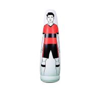 Amagogo Muñeco Inflable de Entrenamiento de Fútbol Fácil de Maniquí Oponente en PVC Figura Obstáculo y Cono de Apoyo Adecuado para Jugadores Sesiones Técnicas Locales, Rojo, 205 Cm