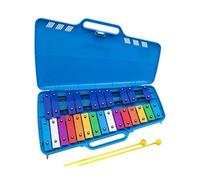 Amagogo Música educativa de xilófono para niños Habilidades motoras finas de aprendizaje temprano Xylophone 25 Notas Glockenspiel para Band, Azul