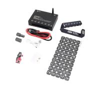 Amagogo Panel de Interruptores con Placa de Conmutadores de Agarre Tablero Eléctrico Y Módulo de Potencia de Aluminio Duradero Adecuado para Gestión