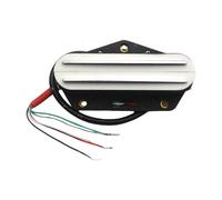 Amagogo Pastilla de puente humbucker para guitarra, accesorio para instrumento de doble riel, pastilla de puente de doble bobina para violín guzheng, banjo y, Blanco 9k