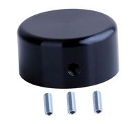 Amagogo Pedal de aluminio Pedal Foot Foot-Foot con tornillos de ajuste y llave llave perilla de pedal no deslizante para pedales de efecto, Negro