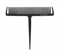 Amagogo Peine de Peluquería Profesional Peine Aplicador Herramienta de Mechas Peine de Cola con Dientes de Peinado para Reparto Uniforme y Precisión en Mechas, Negro