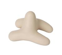 Amagogo Pelota de Masaje Pelota Rodillo Herramienta Dispositivo con Forma Esculpida de Brazos y Centro Estable en Silicona Mate para Liberación Miofascial y, Beige