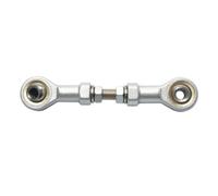 Amagogo Pequeño Brazo Varilla de Enlace Conector Barra Articulada Acero Puro con Rótulas Ajuste Preciso con Tuercas, Pequeño, Articulación De Ojo De Pez, Orificio M6, Longitud Ajustable 95-115mm