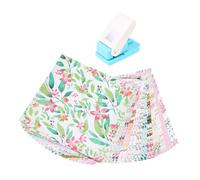 Amagogo Perforadora de Sellos, Perforadora de Papel Artesanal con cartulina Floral para Scrapbooking, marcapáginas, creación de Tarjetas y proyectos