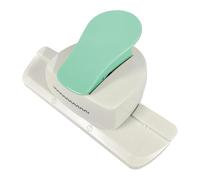 Amagogo Perforadora de tarjetas con borde de papel, hecha a mano, para hacer tarjetas de boda de cartón, Verde