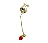 Amagogo Pinza para trombón, pinza para partituras, instrumento musical profesional, práctica pinza para lira para trompeta y trombón, Clip Rojo