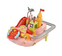 Amagogo Pista Obstáculos Infantil Interactivo | Circuito Coches con, Compacto, Pista exploración con Coches, para Casa,
