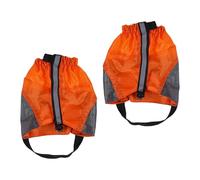 Amagogo Polainas para piernas, Resistentes al Viento, Ligeras, Cortas, compactas, Protectoras, para montañismo, Senderismo, esquí y Deportes al Aire Libre, Naranja