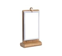Amagogo Porta Menús de Mesa Soporte Expositor Rotatorio Portacartas Portaprecios con Panel Frontal Transparente Antipolvo Adecuado para Restaurantes Oficinas Hoteles Tiendas, A6, 榉木