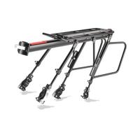 Amagogo Portabultos Trasero de Bicicleta Porta Equipaje Transportín Soporte Carga Rejilla Estructura Rígida de Aleación con, Desmontaje Rápido Completo - Doble Soporte
