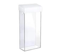 Amagogo Portafolletos, expositor de folletos, soporte de pared, resistente a, para quioscos, hoteles, restaurantes y ferias, Claro