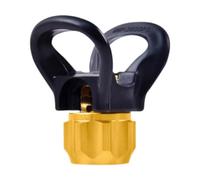 Amagogo Protector de boquilla para pulverizador de pintura, repuesto, accesorios, a prueba de fugas, montaje, asiento de boquilla universal, fácil, Oro