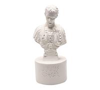 Amagogo Resina Caesar Estatuilla Lápiz Titular Funciones Papelería Organizador Contenedor Escrito Decoración para Adultos y Niños