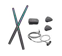 Amagogo Set de Tambores electrónicos Aire Electrice Drumstick Set Accesorios de tamaño de Bolsillo Ligero para los entusiastas de los Adultos al Aire Libre en, con Pedales